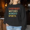 Vintage Retro Sport Lover Todos Relojes Deportes Sudadera Mujer Regalos divertidos