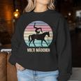 Voltigier Clothingolti Girls'aulting Horse Rider Sweatshirt Frauen Lustige Geschenke