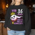 Women's Or 36 Jahren War Ich Mal Die Fastelste 36Th Birthday Sweatshirt Frauen Lustige Geschenke