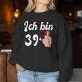 Women's 40Th Birthday 39 Plus Middle Finger 39 Sweatshirt Frauen Lustige Geschenke