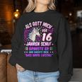 Women's Als Gott Michor 16 Jahen Krinste Er 16Th Birthday S Sweatshirt Frauen Lustige Geschenke