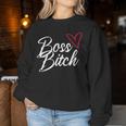 Women's Boss Bitch Feminist Feminism Sweatshirt Frauen Lustige Geschenke