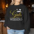 Women's Girls' Weekend Present Women's Weekend Girls' Strip Sweatshirt Frauen Lustige Geschenke