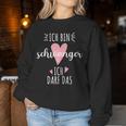 Women's Ich Bin Schwanger Ich Kann Das Behind Ich Bin Schwanger Ich Kann Das Dem Dem Sweatshirt Frauen Lustige Geschenke