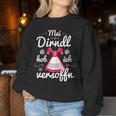 Women's Mei Dirndl Hob Iersoffn Sayings Oktoberfest Women's Sweatshirt Frauen Lustige Geschenke