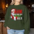 Ich Bin Nur Zum Essen Hier Christmas Women Sweatshirt Frauen Lustige Geschenke