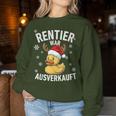 Reindeer Was Ausverkauft Duck Christmas Slogan Sweatshirt Frauen Lustige Geschenke