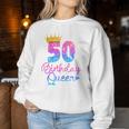 50 Cumpleaños Es – Birthday Queen 50 Sudadera Mujer Regalos divertidos