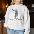 Augusto César Alfa Romano Historia De La Antigua Roma Spqr Sudadera Mujer Regalos divertidos