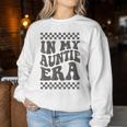 In My Auntie Era Retro Groovy Cool Aunt Auntie Club Gray Sweatshirt Frauen Lustige Geschenke