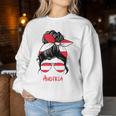 Austria Girl's Austria Woman Flag Sweatshirt Frauen Lustige Geschenke