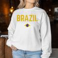 Brazil Flag Women's Children's Brazil Green Sweatshirt Frauen Lustige Geschenke