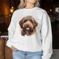 Camicia Lagotto Romagnolo Cane Mamma Papà Regalo Women Sweatshirt Regalos divertidos