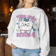 Children's Ich Bin Schon 4 Jahre Alt Ich Bin Schon 4 Years Old Girls Sweatshirt Frauen Lustige Geschenke