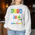 Children's Kita Abgänger 2024 Kita Geschafft 2024 Nursery Graduate 2024 Sweatshirt Frauen Lustige Geschenke