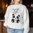 Con Texto En Inglés Im Not Fat Im Just Fluffy Panda Hombre Sudadera Mujer Regalos divertidos