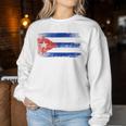 Cuba Mappe Cubane Camicie Con Bandiera Cuba Per Donne E Uomini Women Sweatshirt Regalos divertidos