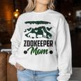 Custode Dello Zoo Mamma Lavoro Zookeeper Mantenere Women Sweatshirt Regalos divertidos