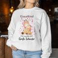 Einzelkind Ich Werde Große Schwester 2025 German Sweatshirt Frauen Lustige Geschenke