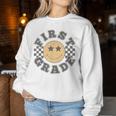 First Grade Teacher First Day Of 1St Grade Back To School Women Sweatshirt Unique Gifts