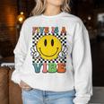 Five Is A Vibe 5Th Birthday Groovy Boys Girls 5 Years Old Women Sweatshirt Funny Gifts