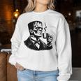 Frankenstein Coffee Drinker Horror And Caffeine Lovers Gray Sweatshirt Frauen Lustige Geschenke