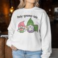 Math Teacher Poly-Gnome-Ials Algebra Teacher Calculus Women Sweatshirt Personalized Gifts