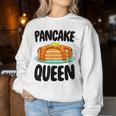 Pancake Loving Queen Foodie Brunch Women Sweatshirt Regalos divertidos