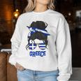 Greece For Girls Greek Flag For Greece S Sweatshirt Frauen Lustige Geschenke