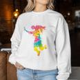 Handball Retro Handball Player Girl's Sweatshirt Frauen Lustige Geschenke