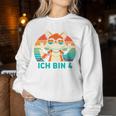 Ich Bin 4 Jahre Junge 4Th Birthday Girl Sweatshirt Frauen Lustige Geschenke