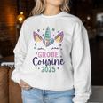 Ich Werde Große Cousin 2025 Unicorn Cousin Girls' Sweatshirt Frauen Lustige Geschenke