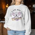 Just A Girl Who Loves Koalas Divertente Costume Da Orso Koala Women Sweatshirt Regalos divertidos