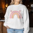 Kinder Ich Bin 6 Jahre Girl's Birthday 6Th Boho Rainbow Sweatshirt Frauen Lustige Geschenke