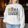 Mama 1St Birthday Cowboy Western Mama Birthday Boy Women Sweatshirt Unique Gifts