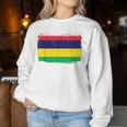 Mauritius Flag Women's Children's Blue Sweatshirt Frauen Lustige Geschenke