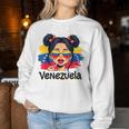 Messy Bun Girl Venezuela Pride Latina Venezuelan Girls Women Sweatshirt Unique Gifts