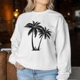 Palm Trees Summer Sun Beach Women's Sweatshirt Frauen Lustige Geschenke