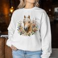 Palomino Horse Blue Sweatshirt Frauen Lustige Geschenke