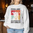 Pitbull Aunt Like A Regular Aunt But Cooler Pitbull Best Pet Women Sweatshirt Unique Gifts