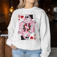 Queen Of Hearts Coffee Lover Women Sweatshirt Unique Gifts