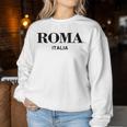 Roma Italia Retro Preppy Italy Girls Rome Souvenir Women Sweatshirt Unique Gifts