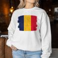 Romania Flag Women's Romania Sweatshirt Frauen Lustige Geschenke