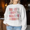 In My Second Grade Era Cute Groovy 2Nd Grade Back To School Women Sweatshirt Unique Gifts