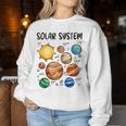Solar System Planets Astronomia Space Science Ragazzi Ragazze Bambini Women Sweatshirt Regalos divertidos