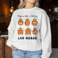 Stage Of Labor And Delivery Nurse Halloween Pumpkins Women Sweatshirt Personalized Gifts
