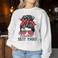 Vintage Fabelhaft Seit 1980 Frau Und Mädchen Geboren 1980 Gray Sweatshirt Frauen Lustige Geschenke