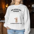 Wir Wird Dichermissen For Farewell Colleagues Sweatshirt Frauen Lustige Geschenke