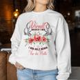 Women's Dirndl Brauch I Ned I Hob Holzor Hütte Wiesn Costume Sweatshirt Frauen Lustige Geschenke