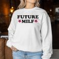 Women's Future Milf Retrointage Style Sweatshirt Frauen Lustige Geschenke